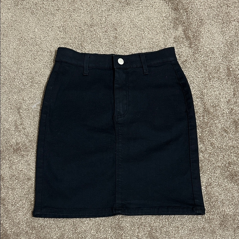 2/$20 Topshop Black Denim Pencil Skirt